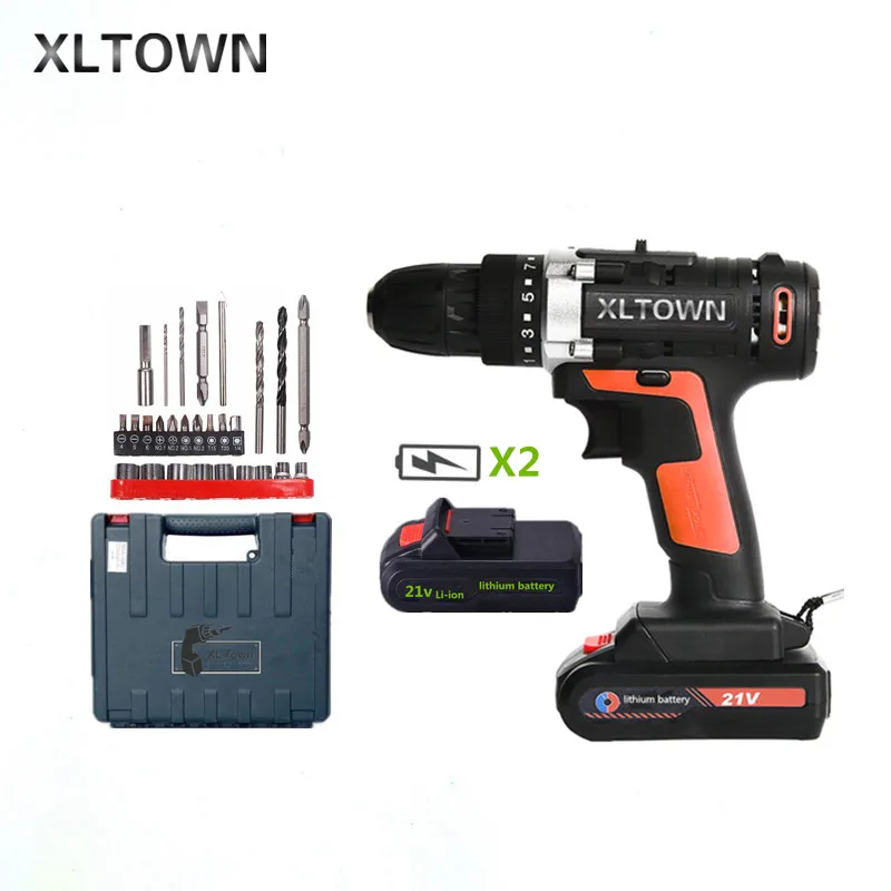 XLTOWN 21v multi-function cordless electric screwdriver with 2 battery high-power rechargeable lithium battery electric drill
XLTOWN 21v multi-function cordless electric screwdriver with 2 battery high-power rechargeable lithium battery electric drill