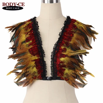 Yellow Feather Epaulettes Bra Bondage Shoulder Wings BurningMan Festival Dance Rave Wear Steampunk Goth Body Harness Lingerie
Yellow Feather Epaulettes Bra Bondage Shoulder Wings BurningMan Festival Dance Rave Wear Steampunk Goth Body Harness Lingerie
