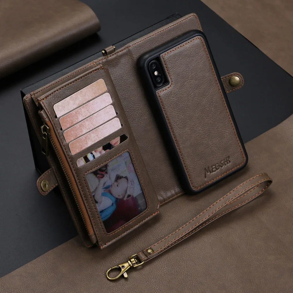 Wallet Leather Case With Zipper for iPhone X 8 7 6 6s Samsung Galaxy S8 S9 PU Leather Flip Case Magnetic Leather Case Business
Wallet Leather Case With Zipper for iPhone X 8 7 6 6s Samsung Galaxy S8 S9 PU Leather Flip Case Magnetic Leather Case Business