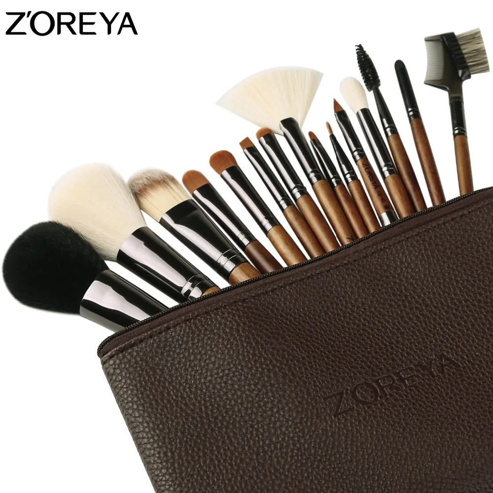 ZOREYA Make Up Brush Set 15pcs Cosmetic Brushes With Walnut Handle Powder Contour Foundation Lip And All Kindle Of Eye Brush
ZOREYA Make Up Brush Set 15pcs Cosmetic Brushes With Walnut Handle Powder Contour Foundation Lip And All Kindle Of Eye Brush