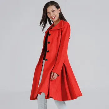 Fashion Women Solid Elegant new Winter Warm thick Wool Lapel Trench Coat Slim red office Street Wear long Outwear Overcoat Brand
Fashion Women Solid Elegant new Winter Warm thick Wool Lapel Trench Coat Slim red office Street Wear long Outwear Overcoat Brand