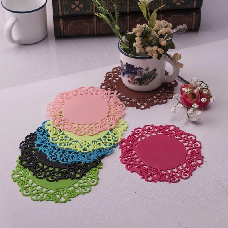 2Pcs/Lot Lace Flower Hollow Doilies Silicone Coaster Coffee Cup Mats Pad Placemat Kitchen Tools Non-slip Table Decor
2Pcs/Lot Lace Flower Hollow Doilies Silicone Coaster Coffee Cup Mats Pad Placemat Kitchen Tools Non-slip Table Decor