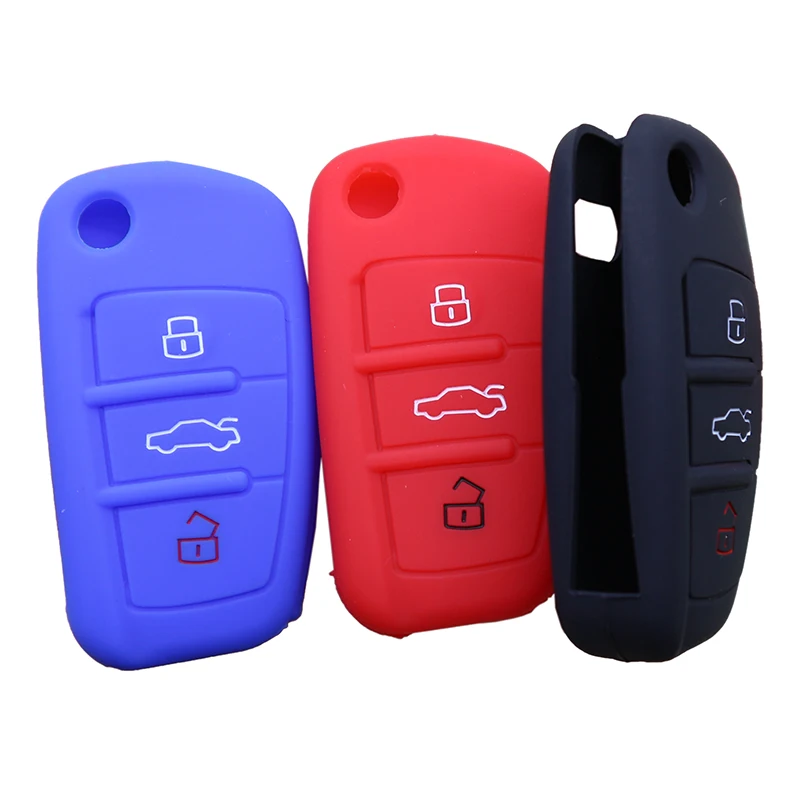 Silicone rubber car key cover for Audi A6L Q7 TT A4 LQ3 A3 LA3 3 button floding key protect shell case flip remote keyless
Silicone rubber car key cover for Audi A6L Q7 TT A4 LQ3 A3 LA3 3 button floding key protect shell case flip remote keyless