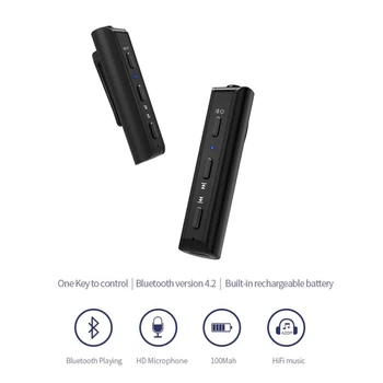 Wireless Car Bluetooth receiver car charger kit AUX audio talk music adapter hands-free voice call incoming report
Wireless Car Bluetooth receiver car charger kit AUX audio talk music adapter hands-free voice call incoming report