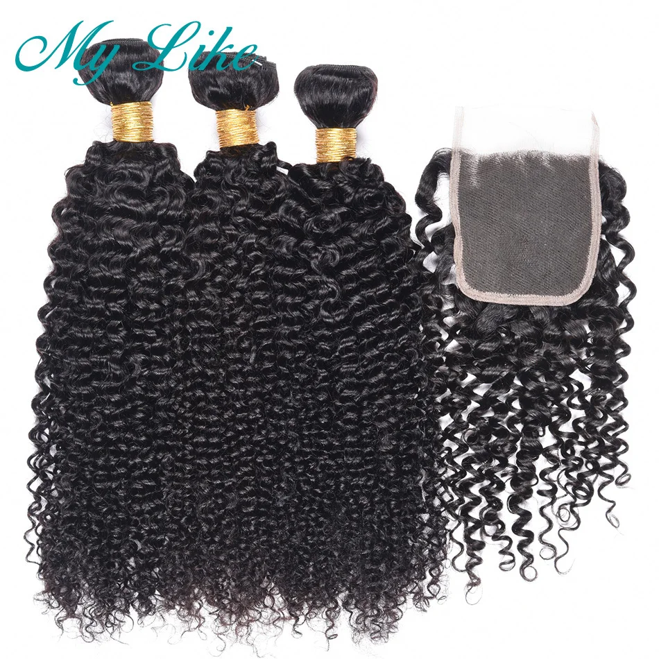 My Like Pre-Colored Burmese Hair Weave 3 Bundles with Closure Non-remy Human Hair Extensions Kinky Curly Bundles with Closure
My Like Pre-Colored Burmese Hair Weave 3 Bundles with Closure Non-remy Human Hair Extensions Kinky Curly Bundles with Closure