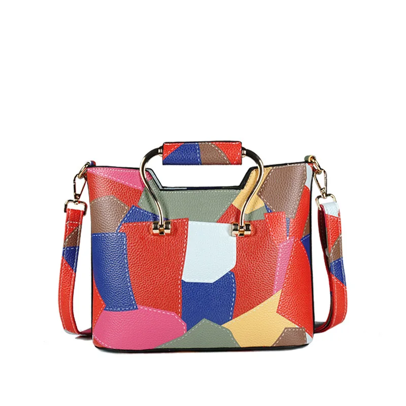 Luxury Leather Handbag Patchwork Colorful Elegant Handbags Ladies School Bucket Designer Bags For 2019 Shopper Bag Summer Bag
Luxury Leather Handbag Patchwork Colorful Elegant Handbags Ladies School Bucket Designer Bags For 2019 Shopper Bag Summer Bag