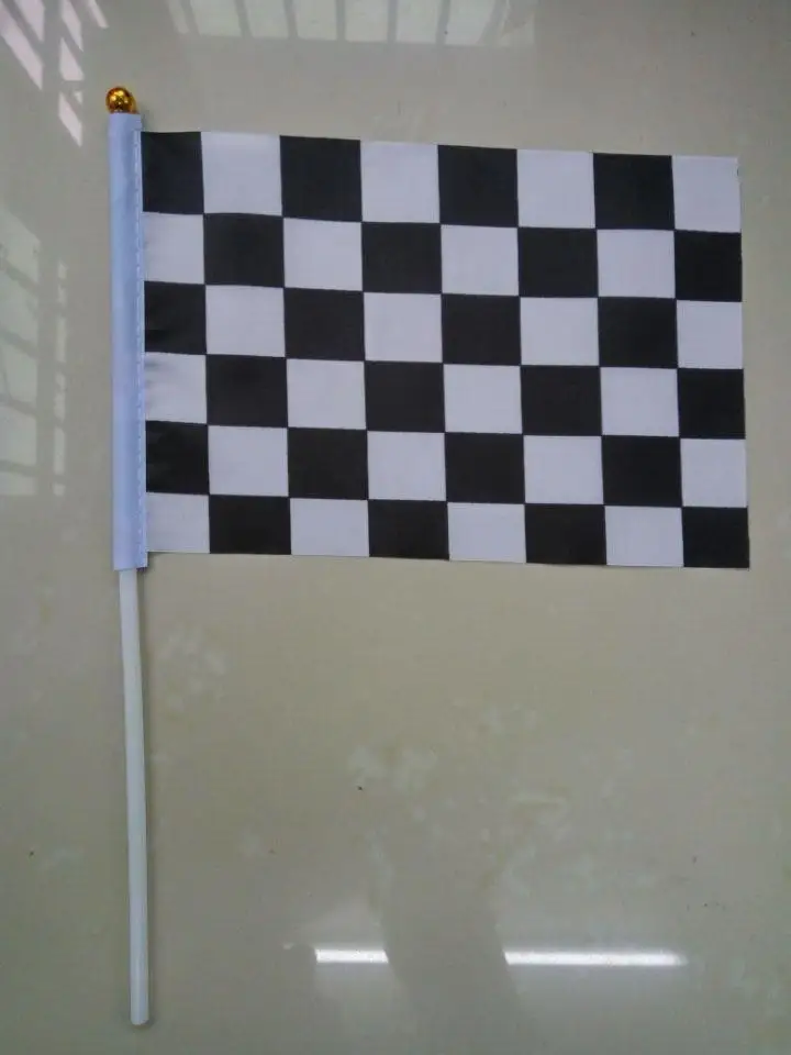 10PCS/lot Formula 14X21cm free shipping black and white checkered flag Racing Flags hand waving small flags
10PCS/lot Formula 14X21cm free shipping black and white checkered flag Racing Flags hand waving small flags