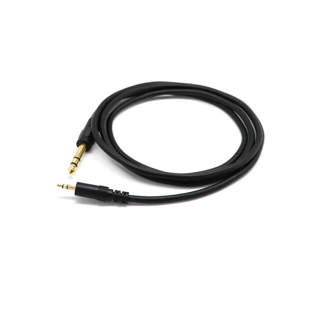 3.5mm 18 Male to 6.35mm 14 Male TRS Stereo Audio Cable Housing for iPad, Laptop,Home Theater Devices, and Amplifiers (4)