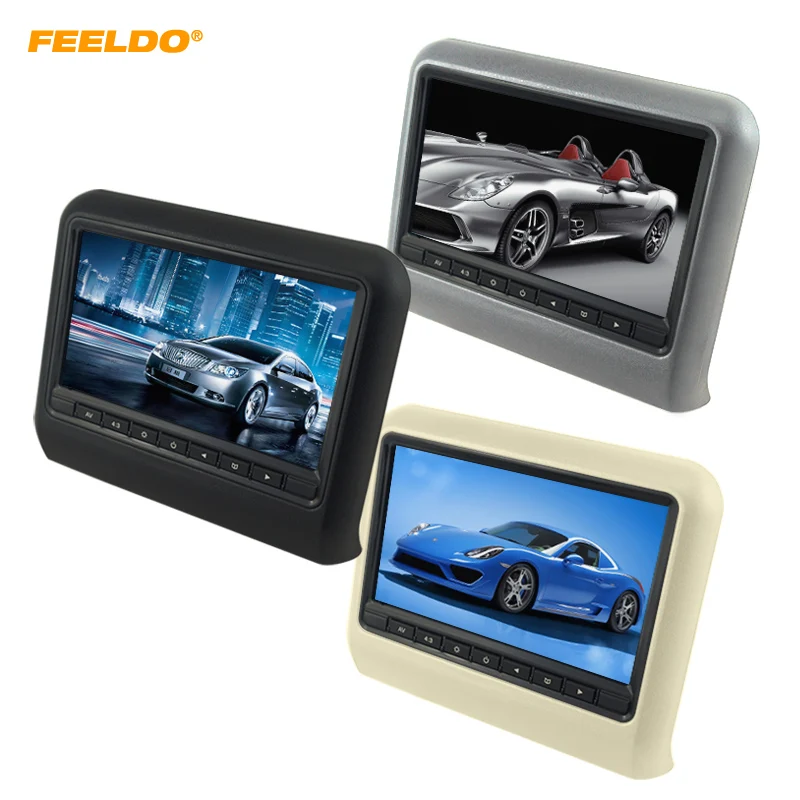 FEELDO 9" 9 Inch Universal Car Headrest Monitors Digital LCD AV HD Monitor With Remote Control 3-Color black beige grey #HQ3857
FEELDO 9" 9 Inch Universal Car Headrest Monitors Digital LCD AV HD Monitor With Remote Control 3-Color black beige grey #HQ3857