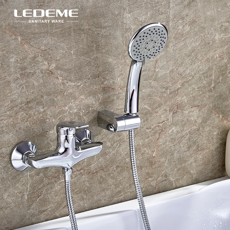 LEDEME Bathtub Shower Faucet Kit with 5-Spray ABS Plastic Showers Head Water Mixer Tap for Bathroom,Chrome Polished L2048
LEDEME Bathtub Shower Faucet Kit with 5-Spray ABS Plastic Showers Head Water Mixer Tap for Bathroom,Chrome Polished L2048