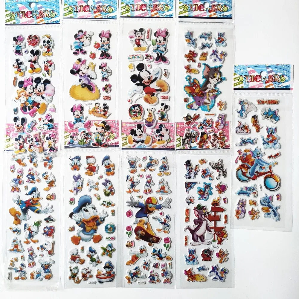 9 Sheets different Cartoon animals Tom and Jerry Minnie Mickey Mouse and cat Donald Duck sticker for kids boy girl puffy sticker
9 Sheets different Cartoon animals Tom and Jerry Minnie Mickey Mouse and cat Donald Duck sticker for kids boy girl puffy sticker