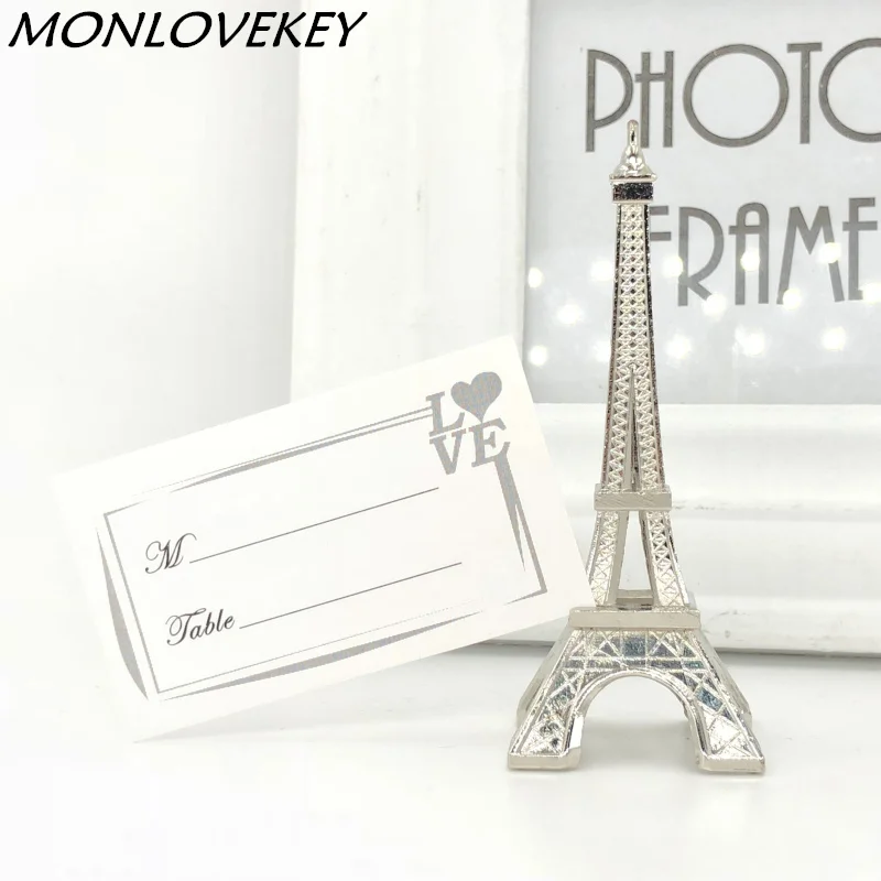10pcs/lot Wedding Favor Silver Eiffel Tower Place Card Holder with Matching Place Card Wedding Decoration Accessory
10pcs/lot Wedding Favor Silver Eiffel Tower Place Card Holder with Matching Place Card Wedding Decoration Accessory