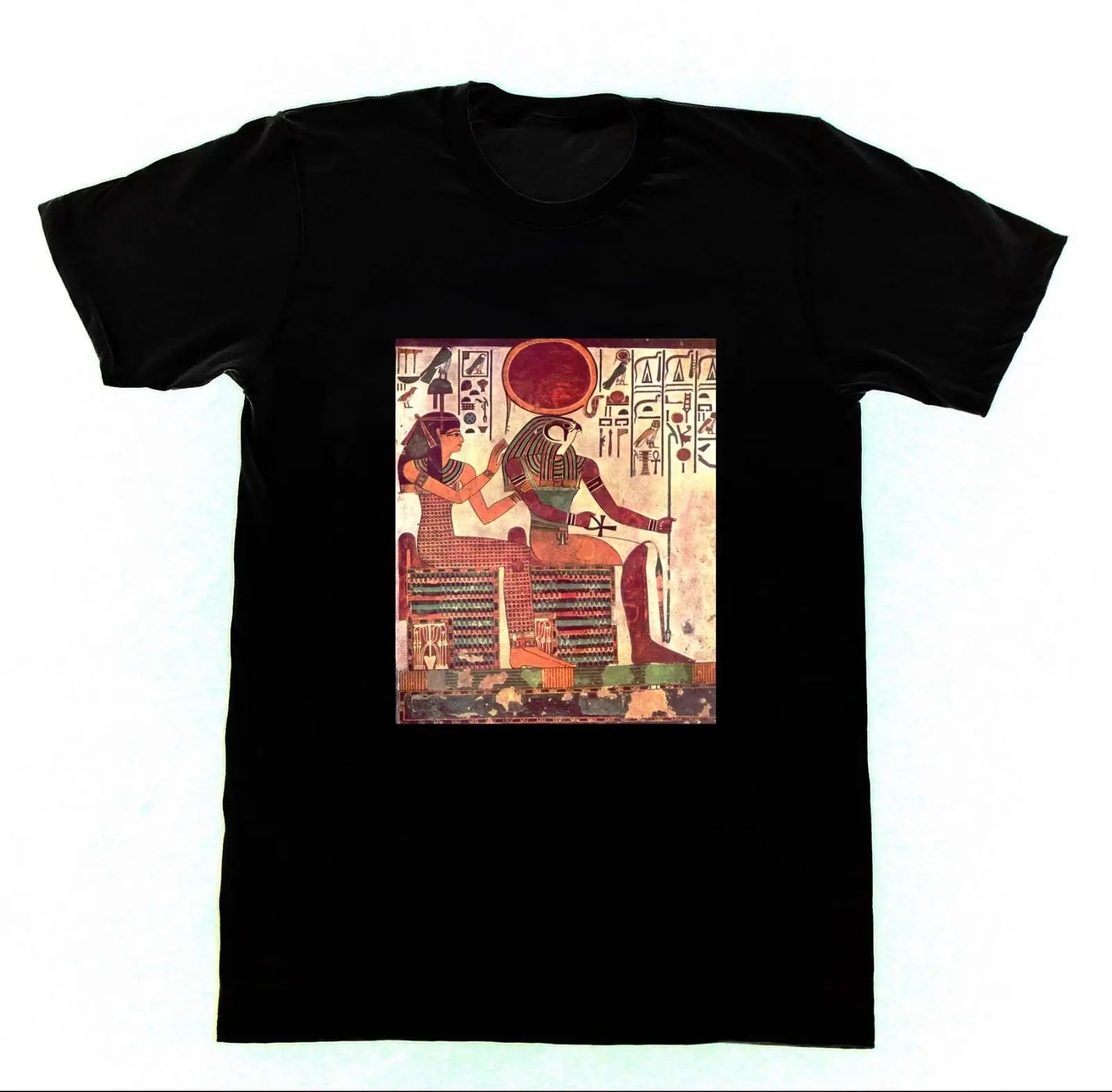 Ra & Isis T-shirt Egyptian Magic Magik Egypt Horus Pharaoh Loose Black Men T Shirts Homme Tees Fashion Style
Ra & Isis T-shirt Egyptian Magic Magik Egypt Horus Pharaoh Loose Black Men T Shirts Homme Tees Fashion Style