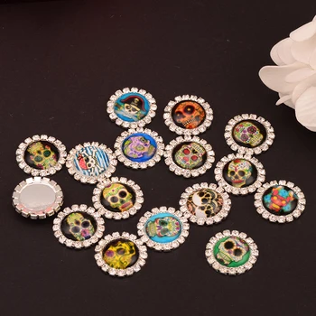 Rhinestone Skull Embellishment Halloween Decoration Flat Back 100pcs/lot 20MM For Scrap Booking Kids Crafts
Rhinestone Skull Embellishment Halloween Decoration Flat Back 100pcs/lot 20MM For Scrap Booking Kids Crafts