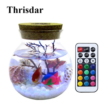 Thrisdar DIY Wish Bottle RGB Led Night Light With Remote Ocean Fish Bottle Night Light For Children Baby Kid's Birthday Gift
Thrisdar DIY Wish Bottle RGB Led Night Light With Remote Ocean Fish Bottle Night Light For Children Baby Kid's Birthday Gift