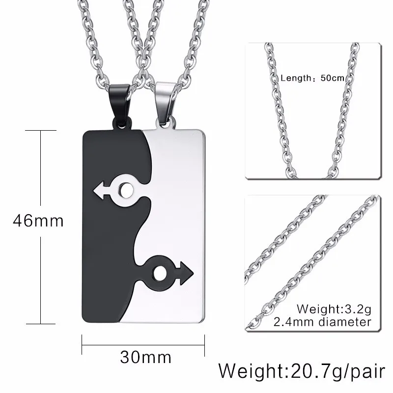 Fashion Necklace Set | Puzzle LGBT Necklace Fashion Necklace Set | Puzzle LGBT Necklace