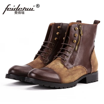 New Stylish Genuine Leather Man High-Top Riding Platform Shoes Round Toe Men's Handmade Military Ankle Boots SS498
New Stylish Genuine Leather Man High-Top Riding Platform Shoes Round Toe Men's Handmade Military Ankle Boots SS498