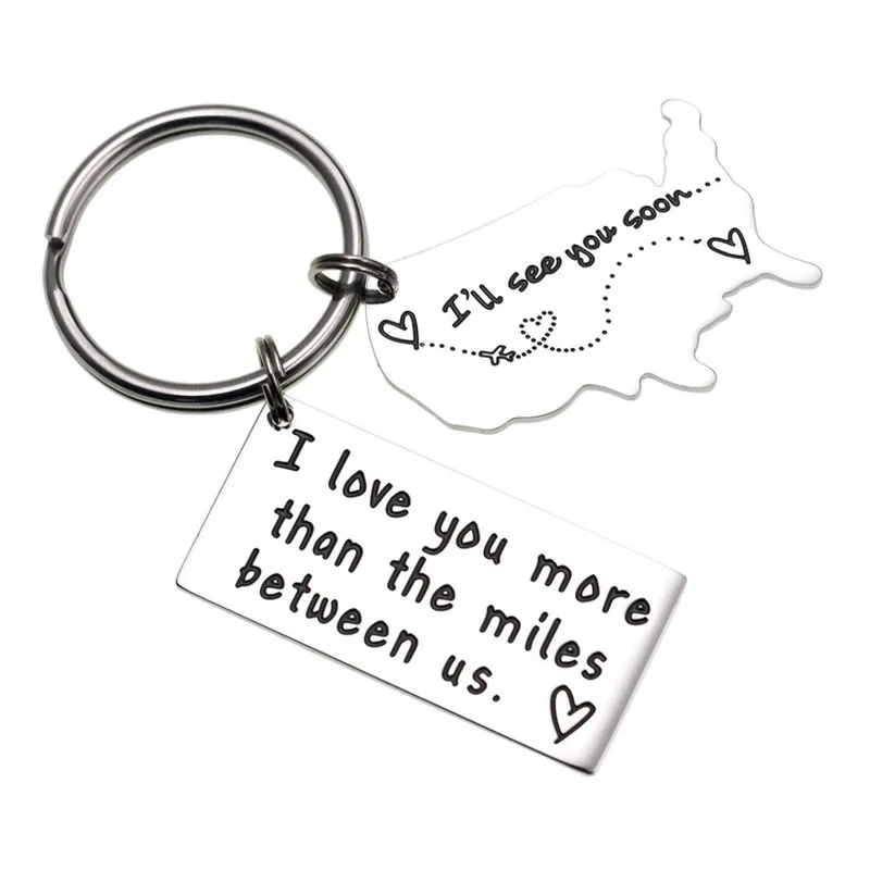 Personality Keychain Engraved SEE YOU SOON State to State, Long Distance Relationship, Long Distance For Friend Gift Keyring
Personality Keychain Engraved SEE YOU SOON State to State, Long Distance Relationship, Long Distance For Friend Gift Keyring