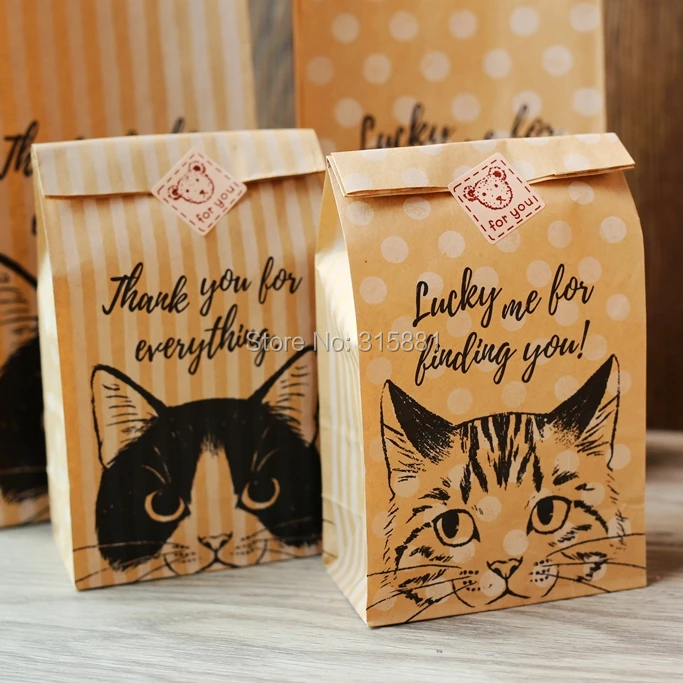 Cat Kraft bag,Wedding Party Favor Treat Buffet Bag,Candy Cookie Bread Nuts Bag For Biscuits Snack Baking Package bag 30pcs/lot
Cat Kraft bag,Wedding Party Favor Treat Buffet Bag,Candy Cookie Bread Nuts Bag For Biscuits Snack Baking Package bag 30pcs/lot