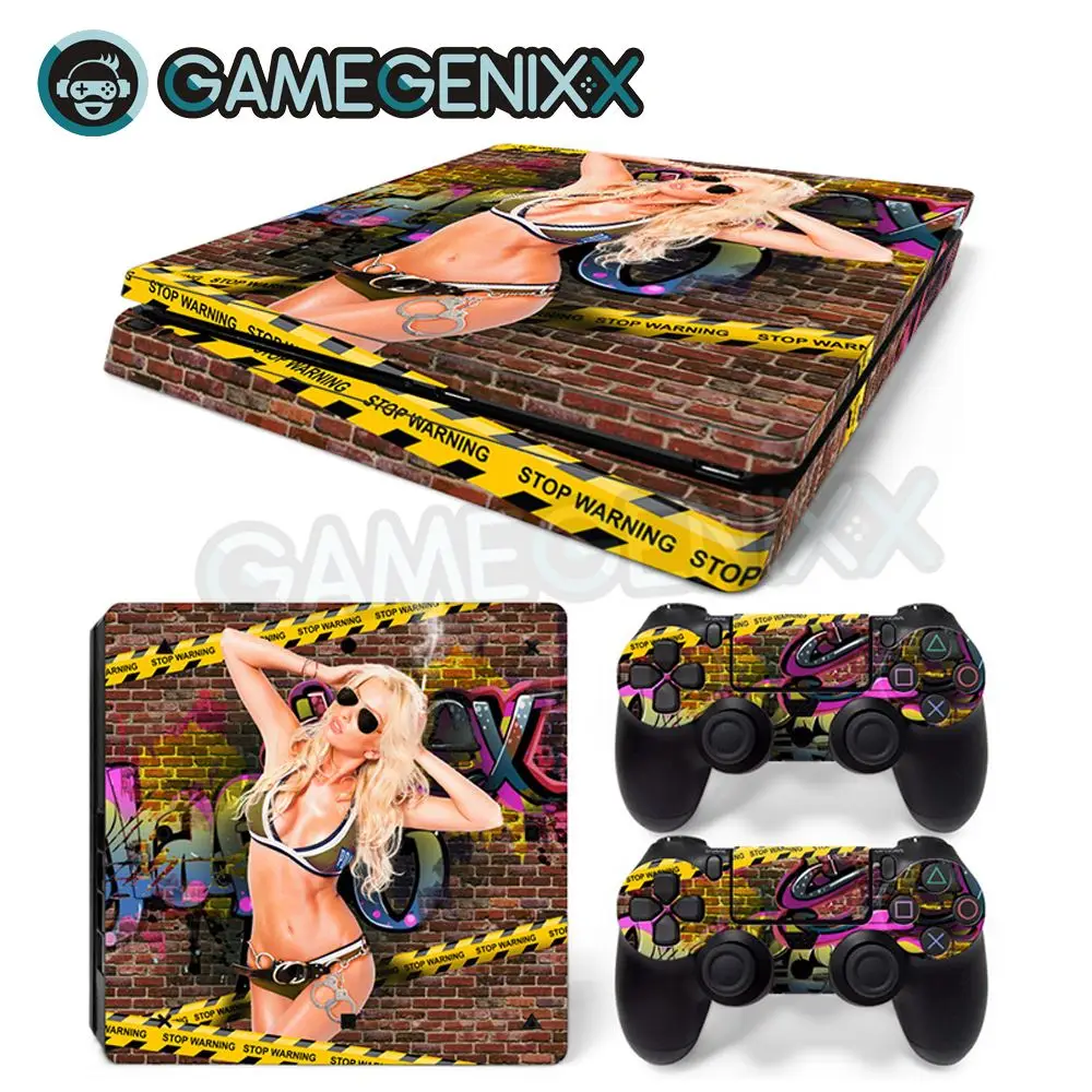 GAMEGENIXX Skin Sticker Vinyl Decal for PS4 Slim Console and 2 Controllers - Sexy Girl
GAMEGENIXX Skin Sticker Vinyl Decal for PS4 Slim Console and 2 Controllers - Sexy Girl