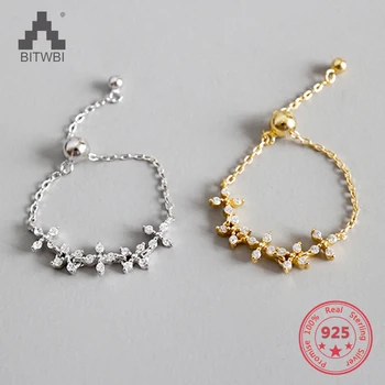 S925 Sterling Silver Fashion Flowers Zircon Chain Adjustable Ring Men For Women Jewelry Gift Romantic Wedding Engagement 18K
S925 Sterling Silver Fashion Flowers Zircon Chain Adjustable Ring Men For Women Jewelry Gift Romantic Wedding Engagement 18K