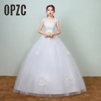 Hot Sale Elegant Princess Lace Appliques Spring Smiple Wedding Dresses 2018 New Korean Style Bridal Gowns vestidos de noiva
Hot Sale Elegant Princess Lace Appliques Spring Smiple Wedding Dresses 2018 New Korean Style Bridal Gowns vestidos de noiva