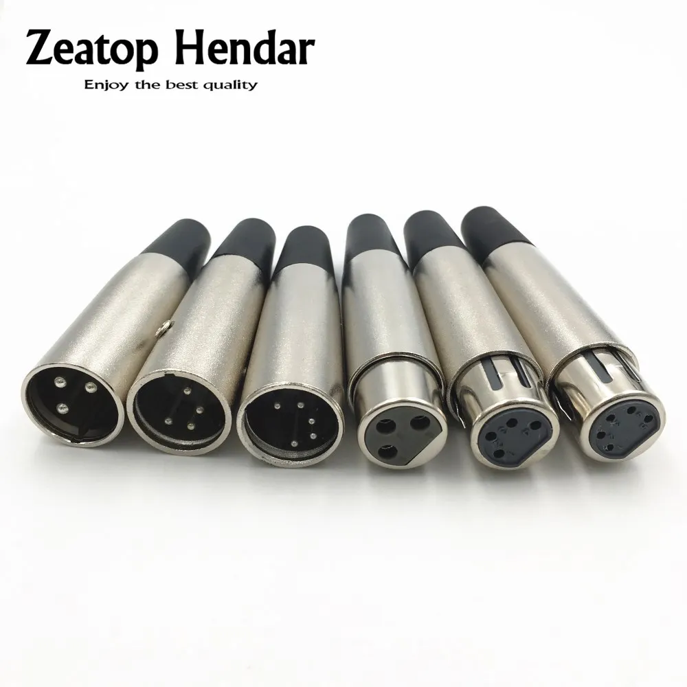 10Pcs Metal XLR 3 4 5 Pin Plug Male and Female Solder Adapter Connector for Music Desk Speaker Audio Microphone Mic Cable Silver
10Pcs Metal XLR 3 4 5 Pin Plug Male and Female Solder Adapter Connector for Music Desk Speaker Audio Microphone Mic Cable Silver