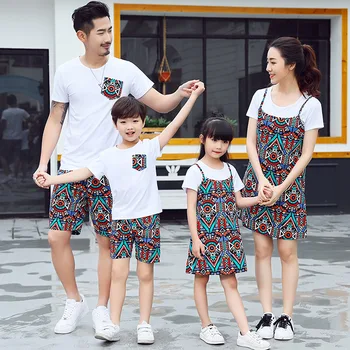 Family matching clothes father mother daughter son mom mommy and me clothes beach dress tshirts national couple family look wear
Family matching clothes father mother daughter son mom mommy and me clothes beach dress tshirts national couple family look wear