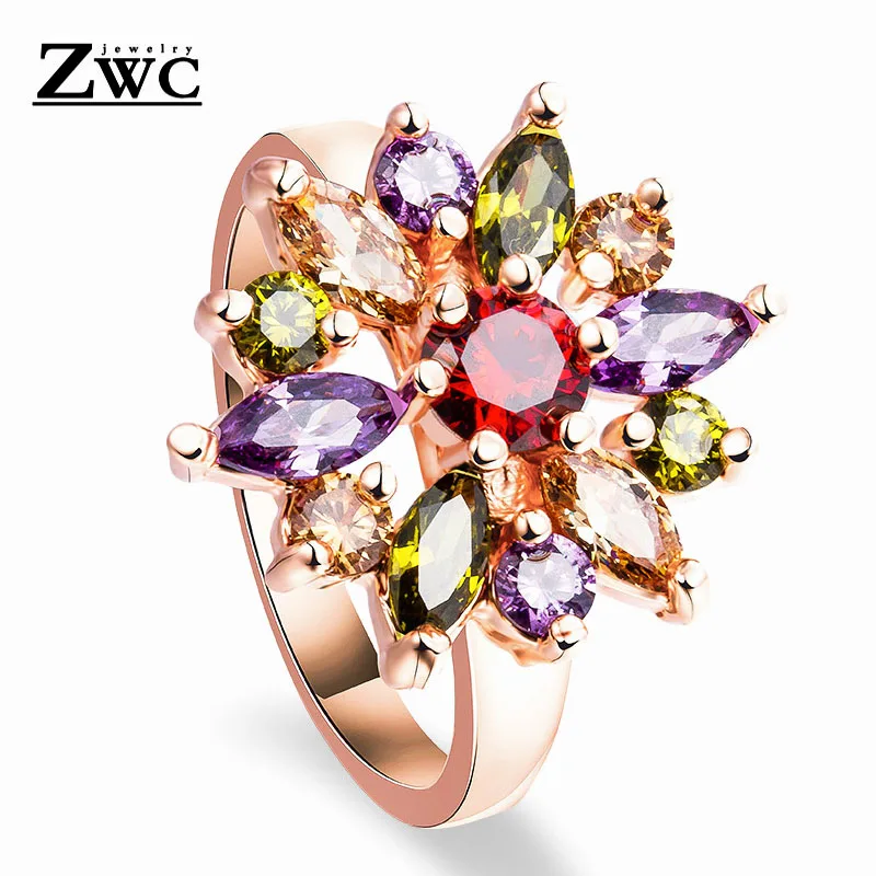 ZWC Fashion Charm Luxury Colorful Zircon Ring For Woman Girl Party Wedding Romance Austria Crystal Inlay Rings Jewelry Gift
ZWC Fashion Charm Luxury Colorful Zircon Ring For Woman Girl Party Wedding Romance Austria Crystal Inlay Rings Jewelry Gift