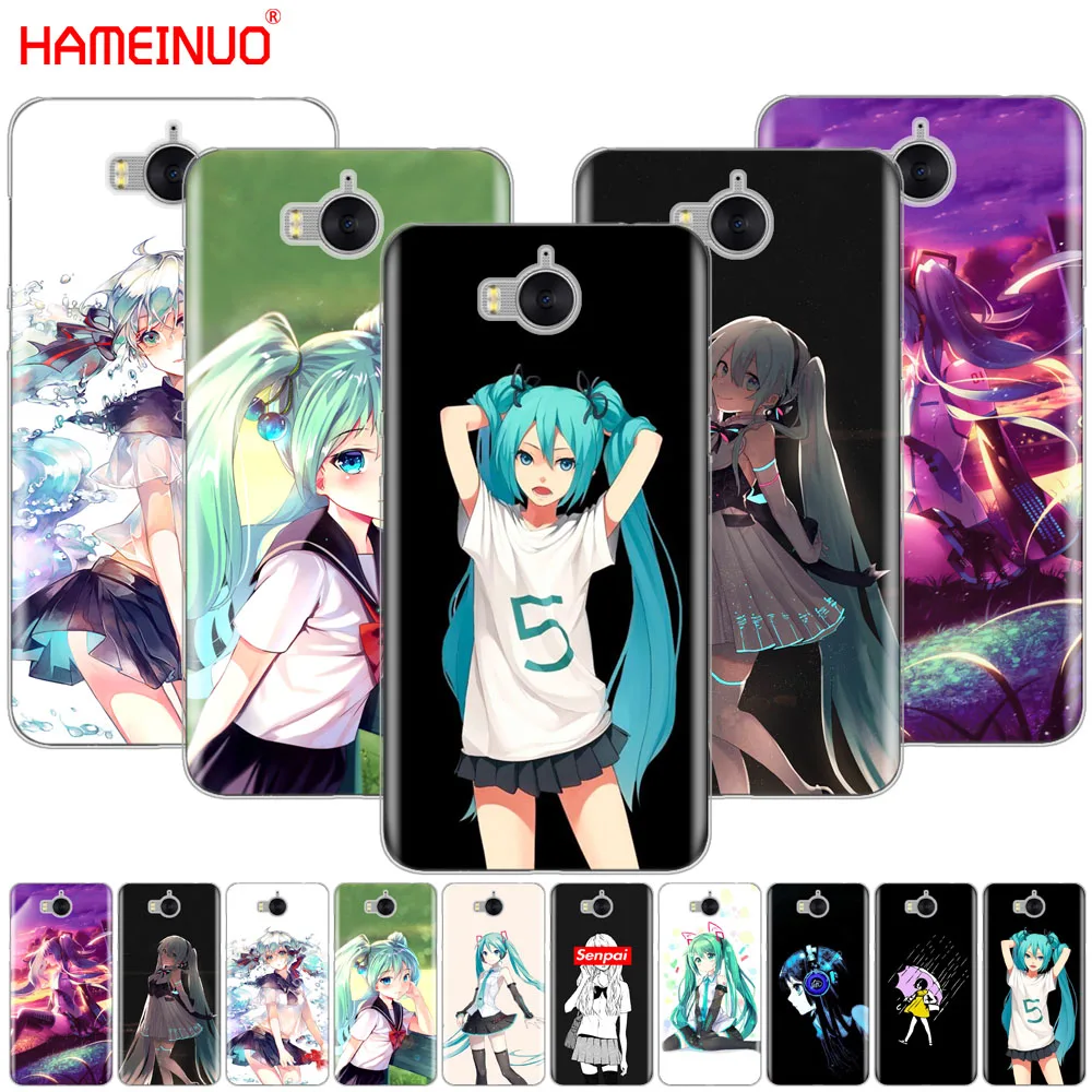 

HAMEINUO Anime Girl Hatsune Miku cell phone Cover Case for huawei honor 3C 4X 4C 5C 5X 6 7 Y3 Y6 Y5 2 II Y560 2017