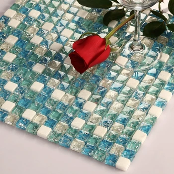 small square ice crackle blue glass mixed white stone mosaic tiles kitchen backsplash tile bathroom shower fireplace hallway
small square ice crackle blue glass mixed white stone mosaic tiles kitchen backsplash tile bathroom shower fireplace hallway