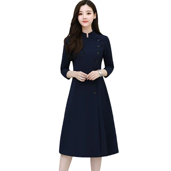 2018 New Spring Office Women Formal Long Dresses Slim Elegant Thin Plus Size Winter A-Line Dress Casual OL Female Dress YP0723
2018 New Spring Office Women Formal Long Dresses Slim Elegant Thin Plus Size Winter A-Line Dress Casual OL Female Dress YP0723