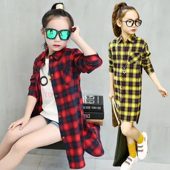 girls shirt spring and autumn children long shirt 4-13 year old girl plaid shirt Printed letter fashion full-sleeve all-match
girls shirt spring and autumn children long shirt 4-13 year old girl plaid shirt Printed letter fashion full-sleeve all-match