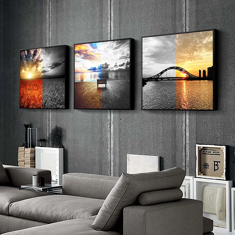 Scenery Picture Nordic Canvas Painting Home Decor Wall Art Prints and Posters Black and White Colorful Painting for Bedroom
Scenery Picture Nordic Canvas Painting Home Decor Wall Art Prints and Posters Black and White Colorful Painting for Bedroom