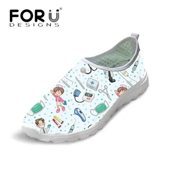 FORUDESIGNS Light Mesh Sneakers 3D Cartoon Nurse Print Women Spring Summer Slip-on Flat Shoes Comfortable Walking Zapatos Flats
FORUDESIGNS Light Mesh Sneakers 3D Cartoon Nurse Print Women Spring Summer Slip-on Flat Shoes Comfortable Walking Zapatos Flats