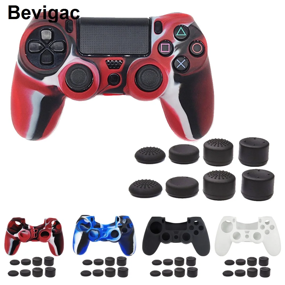 Bevigac Silicone Protector Cover Case with 8Pcs Controller Joypad Gamepad Thumbstick Grip Cap for Sony Play Station 4 PS4 PS 4
Bevigac Silicone Protector Cover Case with 8Pcs Controller Joypad Gamepad Thumbstick Grip Cap for Sony Play Station 4 PS4 PS 4