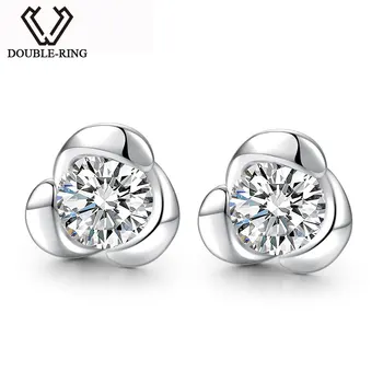 DOUBLE-R Sterling Silver Earrings Women Ziron White Flower Stud Earrings Girls Trendy 925 Silver Jewelry Customized CASE00278A
DOUBLE-R Sterling Silver Earrings Women Ziron White Flower Stud Earrings Girls Trendy 925 Silver Jewelry Customized CASE00278A