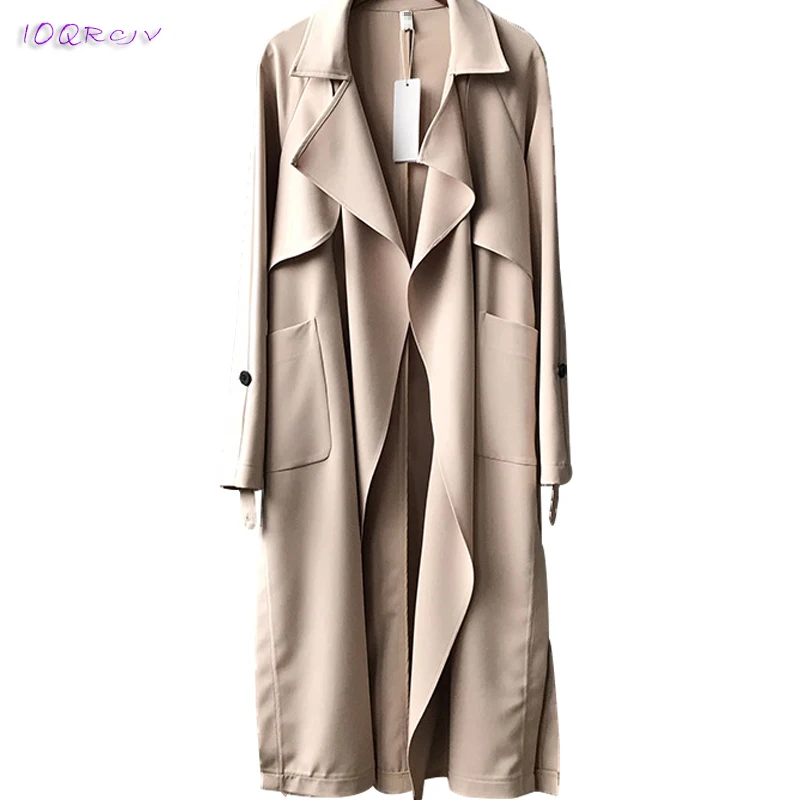 2018 spring windbreaker loose large size thin female trench coat women elegant Casual Chiffon women coat long cats IOQRCJV T263
2018 spring windbreaker loose large size thin female trench coat women elegant Casual Chiffon women coat long cats IOQRCJV T263