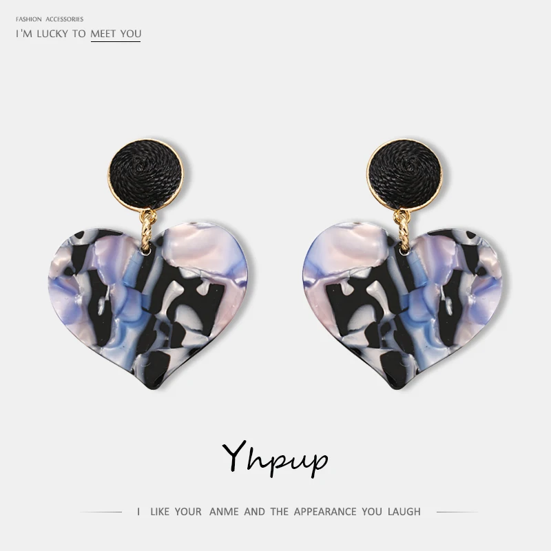 Yhpup Fashion Brand Heart Acrylic Geometric Dangle Earrings Statement Sweet Romantic Earrings For Women Party Jewelry orecchini
Yhpup Fashion Brand Heart Acrylic Geometric Dangle Earrings Statement Sweet Romantic Earrings For Women Party Jewelry orecchini