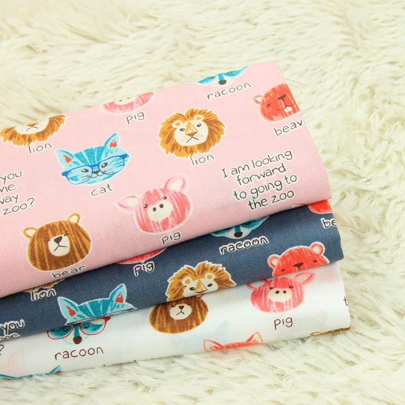 half yard thin cotton fabric with cartoon fox bear cat pig print handmade DIY garment dress children cloth 100% cotton B101
half yard thin cotton fabric with cartoon fox bear cat pig print handmade DIY garment dress children cloth 100% cotton B101
