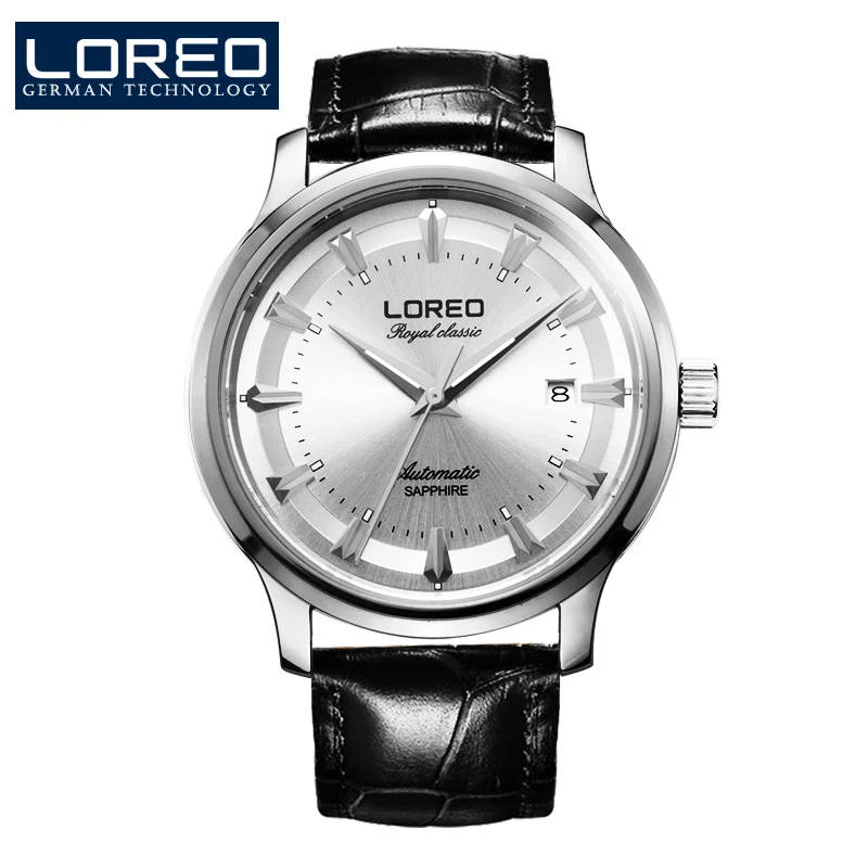 LOREO Men's Automatic Watch Mechanical Hand Wind Watches Vintage Leather Clock Relogio Masculino Auto Date Luminous AB2099
LOREO Men's Automatic Watch Mechanical Hand Wind Watches Vintage Leather Clock Relogio Masculino Auto Date Luminous AB2099