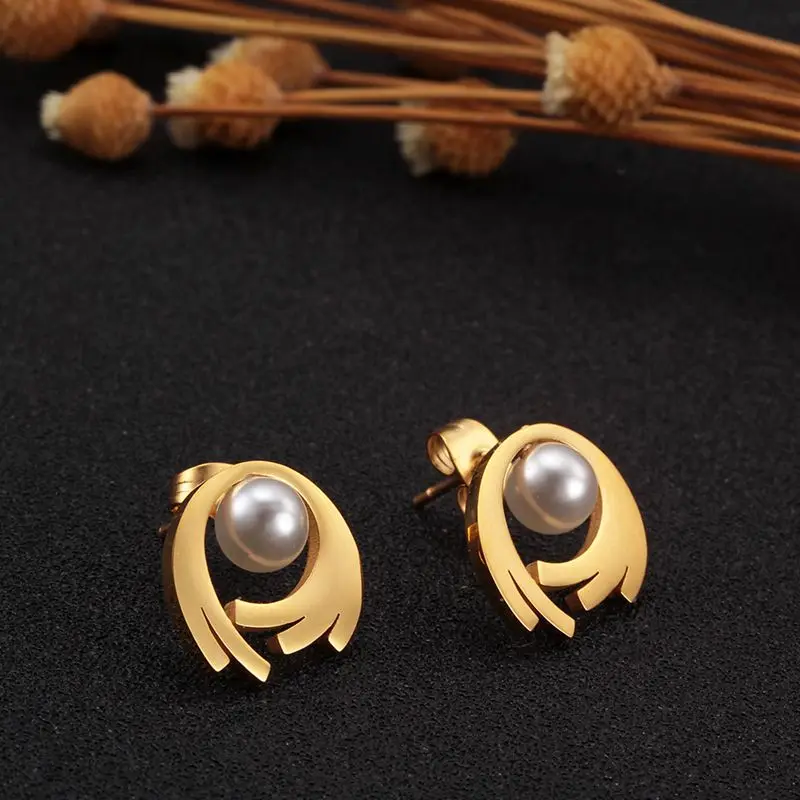 Luxury Pearl Necklace Earring Jewelry Set Gold Color Long Pendant Necklace for Women Brand Jewelry Bijoux Femme 
Luxury Pearl Necklace Earring Jewelry Set Gold Color Long Pendant Necklace for Women Brand Jewelry Bijoux Femme