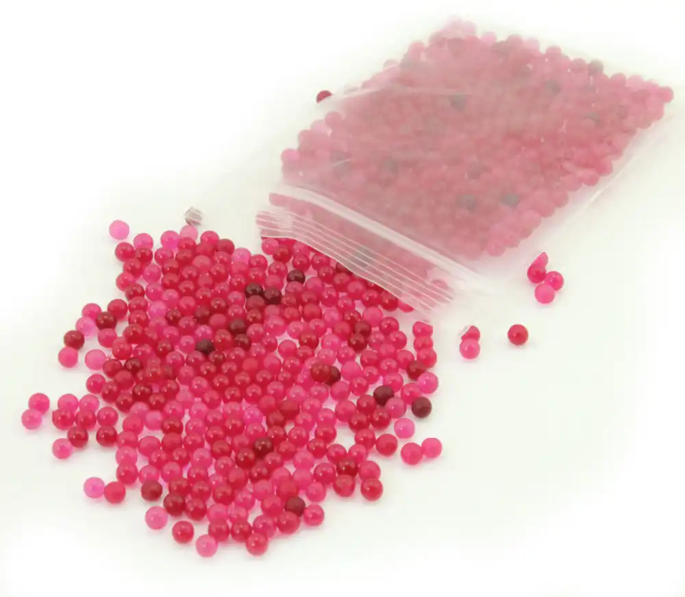 500 Pcs Bag Pearl Dark Pink Vase Filler Shaped Crystal Soil