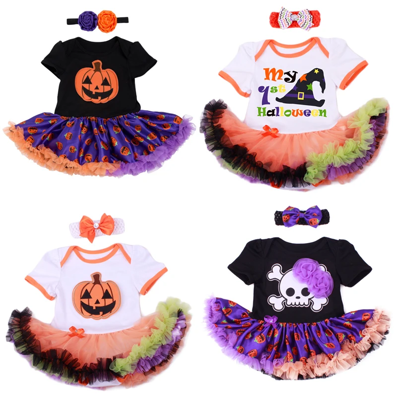My First Halloween Baby Sets 2019 Newborn Outfit Clothes Pumpkin Romper with Headbands Skeleton Halloween Costume Clothing Set 
My First Halloween Baby Sets 2019 Newborn Outfit Clothes Pumpkin Romper with Headbands Skeleton Halloween Costume Clothing Set