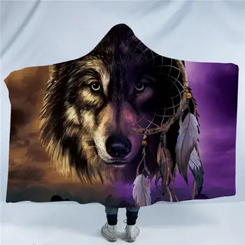 Wolf Collection Hooded Blanket Wolves Painting Sherpa Fleece Wearable Blanket for Adults Kids Galaxy Throw Blanket
Wolf Collection Hooded Blanket Wolves Painting Sherpa Fleece Wearable Blanket for Adults Kids Galaxy Throw Blanket