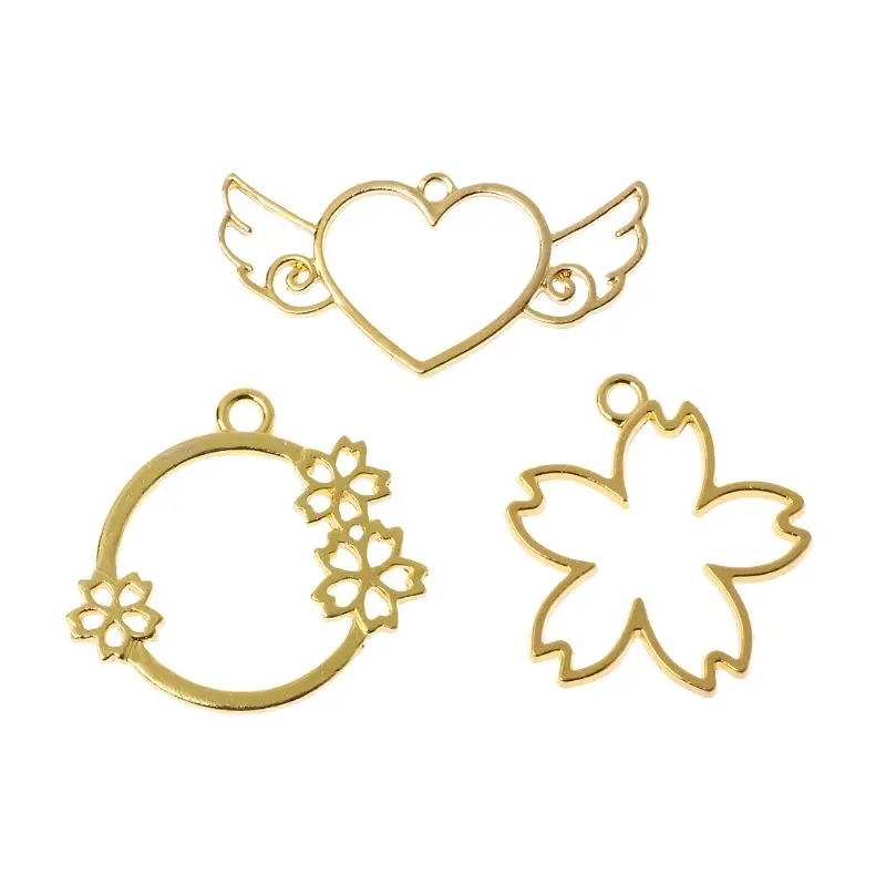 5Pcs Flower Heart Wings Blank Frame Pendant Open Bezel Setting UV Resin Jewelry
5Pcs Flower Heart Wings Blank Frame Pendant Open Bezel Setting UV Resin Jewelry