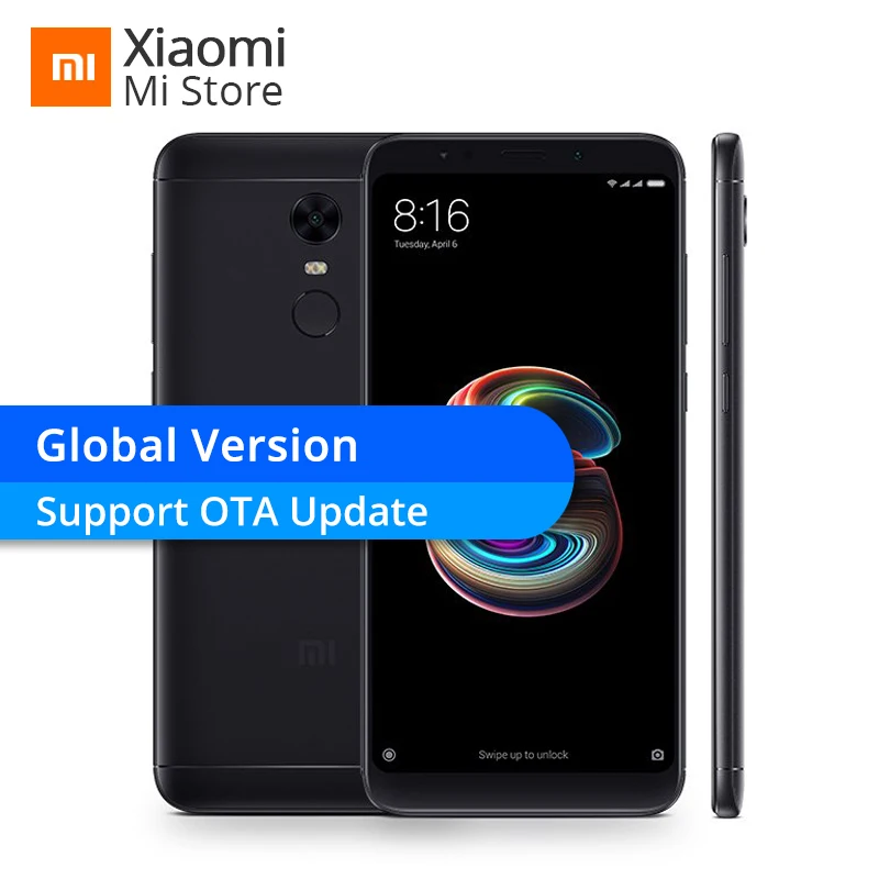 Фото Первоначально Глобальный Версия Xiaomi Redmi 5 плюс 4 GB 64 мобильный телефон Snapdragon 625 Octa