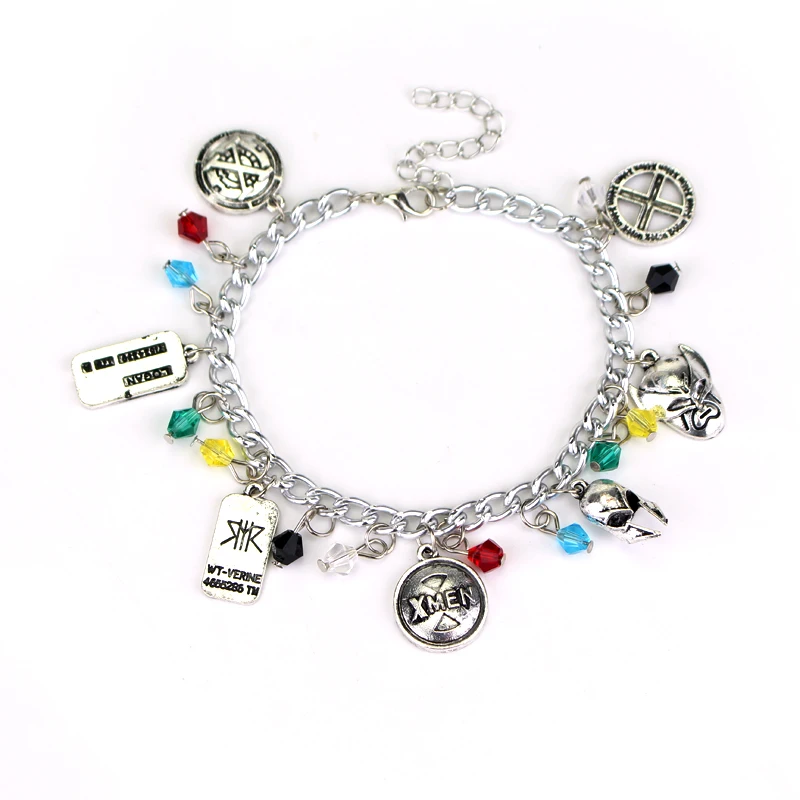 Marvel Comic Super Hero X-Men Charm Bracelet X Wolf Man Mask Batman Logo Pendant Bracelet Fashion Wristband For Women Gifts
Marvel Comic Super Hero X-Men Charm Bracelet X Wolf Man Mask Batman Logo Pendant Bracelet Fashion Wristband For Women Gifts