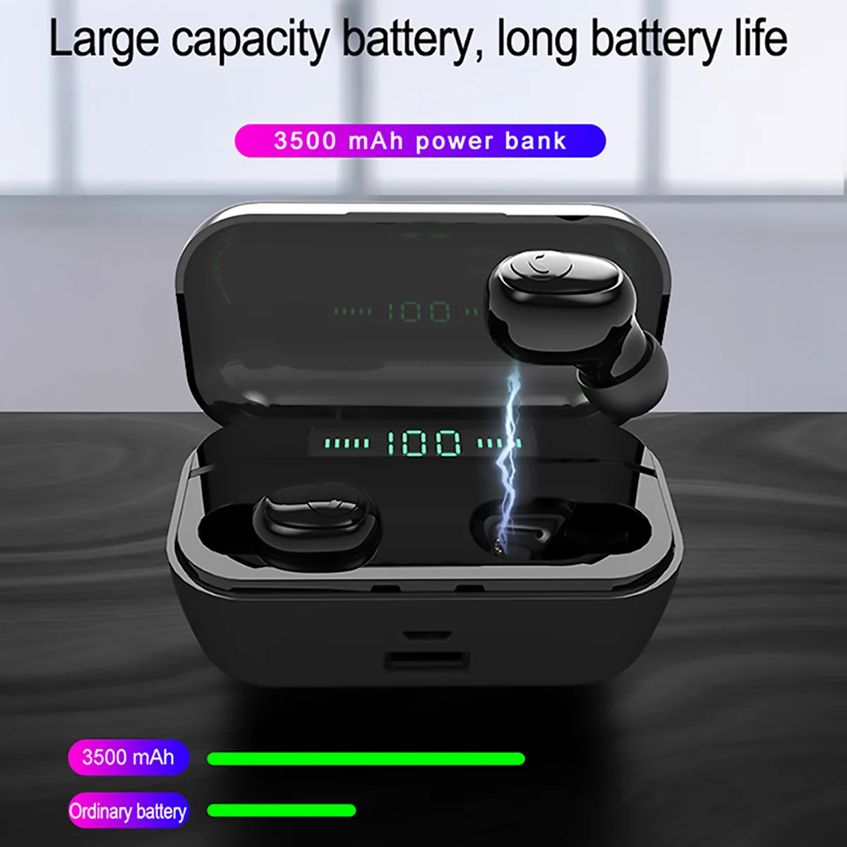 Mini Bluetooth 5.0 Headset TWS LED Wireless Bluetooth Earphones In-Ear Earbuds Bluetooth Headphones
Mini Bluetooth 5.0 Headset TWS LED Wireless Bluetooth Earphones In-Ear Earbuds Bluetooth Headphones