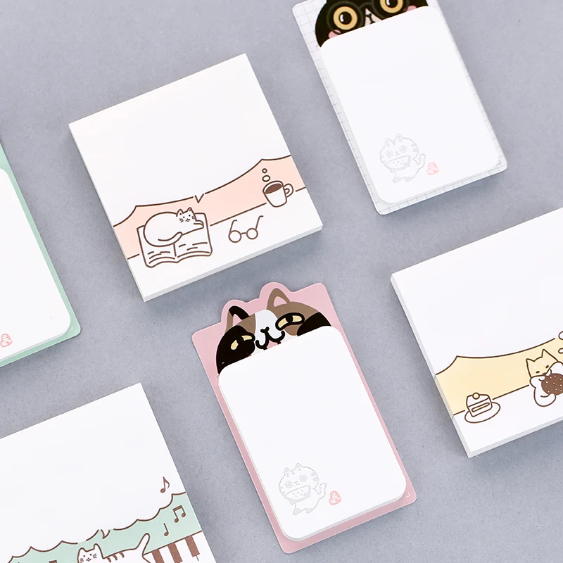 Self-adhesive memo pads 3*3 Inch 80 sheets cartoon cat post it note office school paper stationery
Self-adhesive memo pads 3*3 Inch 80 sheets cartoon cat post it note office school paper stationery
